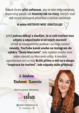 Načíst obrázek do prohlížeče Galerie, Návod na Macramé dřevěný podtácek 10 cm