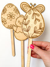 Načíst obrázek do prohlížeče Galerie, Dřevěné zápichy k domalování - JARO