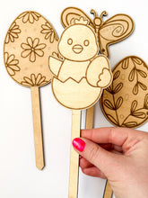 Načíst obrázek do prohlížeče Galerie, Dřevěné zápichy k domalování - JARO