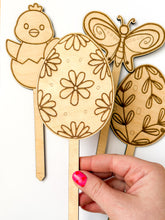 Načíst obrázek do prohlížeče Galerie, Dřevěné zápichy k domalování - JARO