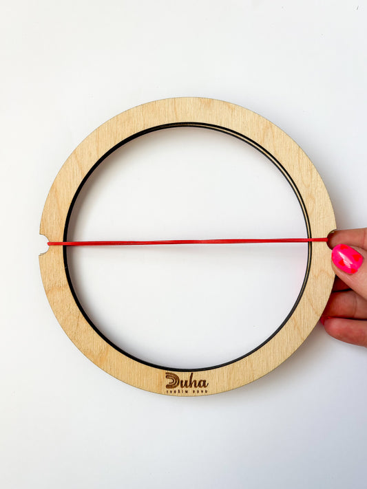 Šablona pro zastřižení dřevěných podtácků