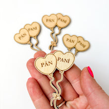 Načíst obrázek do prohlížeče Galerie, Dřevěné ozdoby k Macramé postavičkám