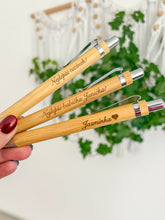 Načíst obrázek do prohlížeče Galerie, Propiska s vlastním textem / logem - přírodní bambusová