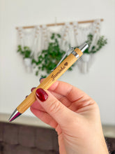 Načíst obrázek do prohlížeče Galerie, Propiska s vlastním textem / logem - přírodní bambusová