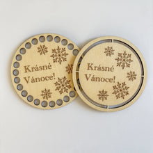 Načíst obrázek do prohlížeče Galerie, Dřevěný podtácek - VÁNOČNÍ MOTIVY