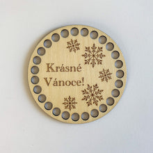 Načíst obrázek do prohlížeče Galerie, Dřevěný podtácek - VÁNOČNÍ MOTIVY