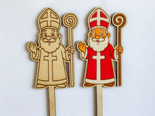 Načíst obrázek do prohlížeče Galerie, Dřevěné zápichy k domalování - MIKULÁŠ