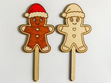 Načíst obrázek do prohlížeče Galerie, Dřevěné zápichy k domalování - VÁNOCE