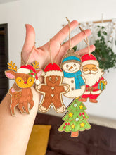 Načíst obrázek do prohlížeče Galerie, Dřevěné ozdoby k domalování - VÁNOCE