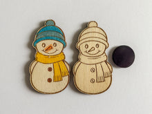 Načíst obrázek do prohlížeče Galerie, Dřevěné výřezy k vytvoření magnetek - VÁNOCE