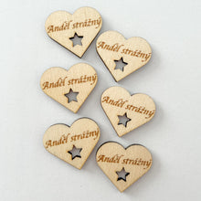 Načíst obrázek do prohlížeče Galerie, Dřevěné srdce s nápisem 3 cm - ČESKÉ NÁPISY