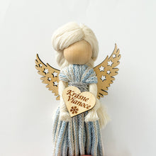 Načíst obrázek do prohlížeče Galerie, Dřevěná andělská křídla - hvězdičky