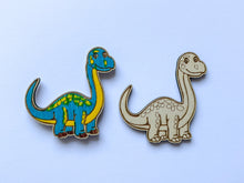 Načíst obrázek do prohlížeče Galerie, Dřevěné výřezy k vytvoření magnetek - DINOSAURUS