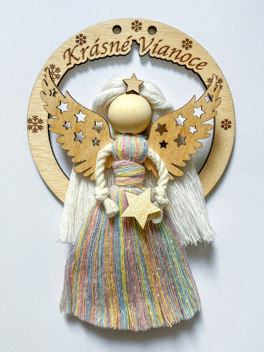 Dřevěná hvězdička - čistá