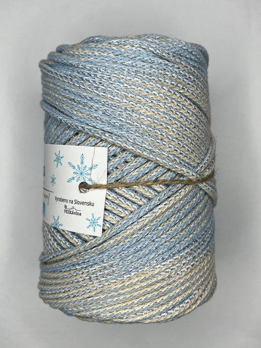 Duhová příze 5 mm - ❄️ FROZEN (nerozčesatelná)