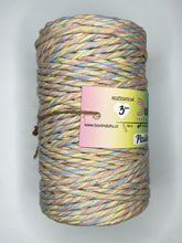 Načíst obrázek do prohlížeče Galerie, Duhová příze Macramé 3 mm - 🌈 PASTELKA (rozčesatelná)