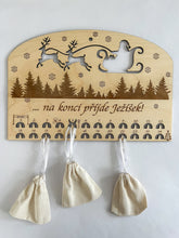 Načíst obrázek do prohlížeče Galerie, Dřevěný Adventní kalendář k dotvoření - 30 cm