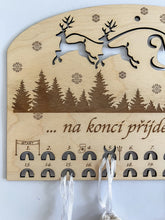 Načíst obrázek do prohlížeče Galerie, Dřevěný Adventní kalendář k dotvoření - 30 cm