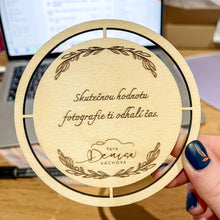 Načíst obrázek do prohlížeče Galerie, Dřevěný podtácek - NA PŘÁNÍ