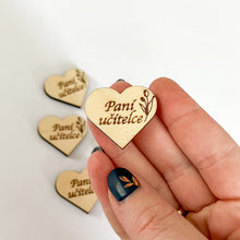 Načíst obrázek do prohlížeče Galerie, Dřevěné srdce s nápisem 3 cm - ČESKÉ NÁPISY