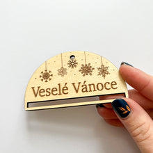 Načíst obrázek do prohlížeče Galerie, Dřevěná ozdoba na stromeček