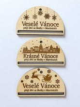 Načíst obrázek do prohlížeče Galerie, Dřevěná ozdoba S VLASTNÍM TEXTEM