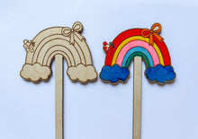 Načíst obrázek do prohlížeče Galerie, Dřevěné zápichy k domalování - KOUZELNÝ SVĚT