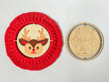 Načíst obrázek do prohlížeče Galerie, Dětské vánoční ozdoby k domalování (a dotvoření jako podtácek)