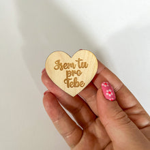 Načíst obrázek do prohlížeče Galerie, DOPRODEJ - Dřevěné srdce s nápisem 4 cm