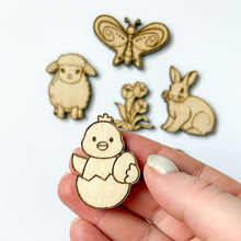 Načíst obrázek do prohlížeče Galerie, Dřevěné velikonoční ozdoby