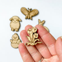 Načíst obrázek do prohlížeče Galerie, Dřevěné velikonoční ozdoby