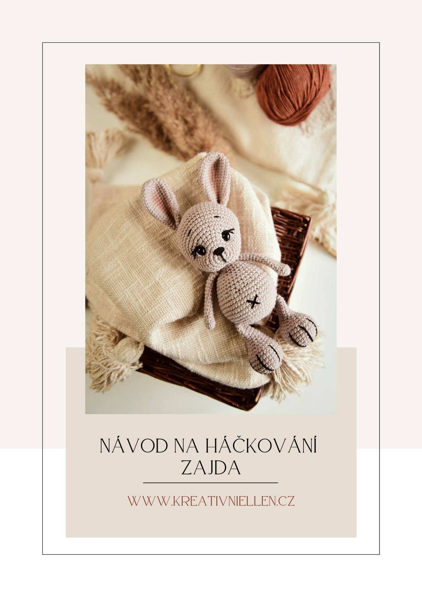 Návod na háčkované zvířátko PDF - Zajíček