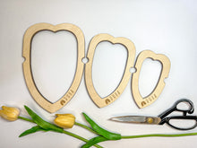 Načíst obrázek do prohlížeče Galerie, Dřevěná šablona na vystřižení Macramé listu - více variant