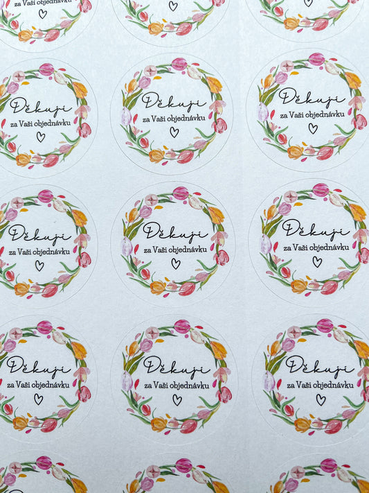 Samolepky JARO (tulipány)