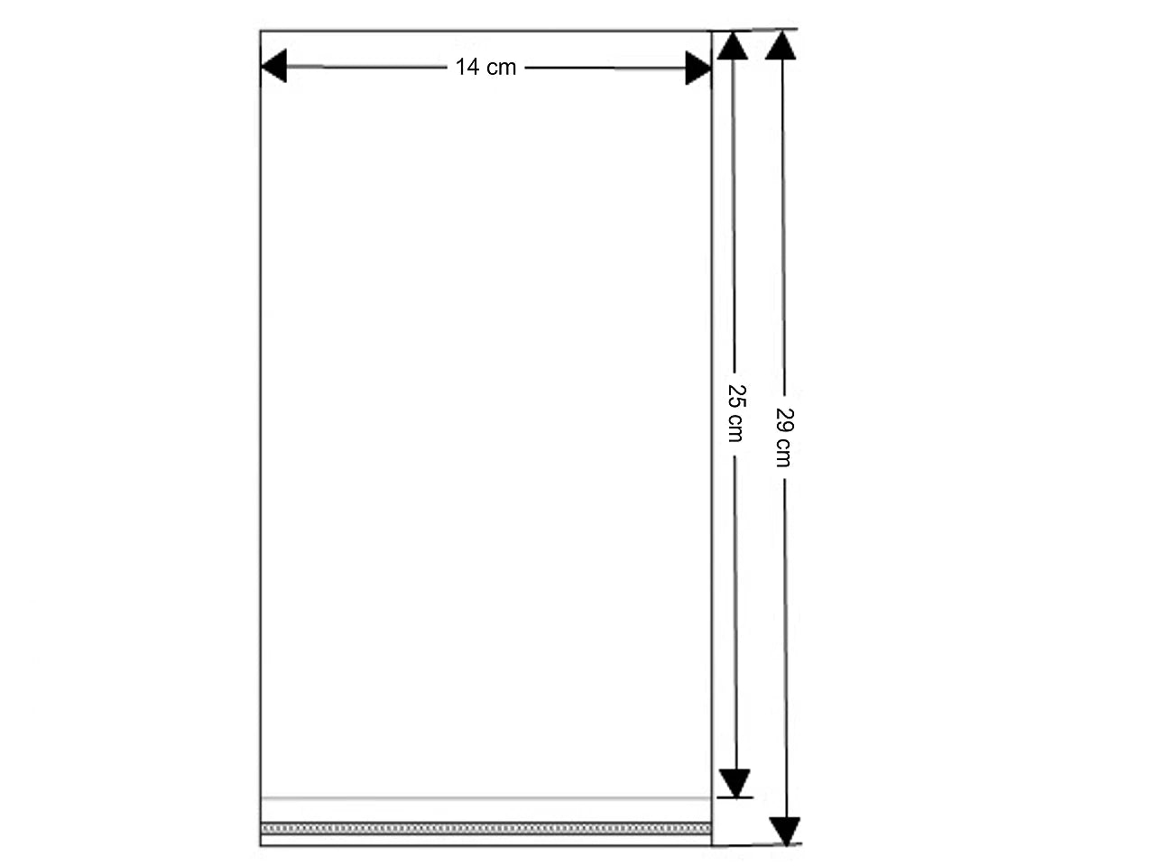 Pytlíček s lepící klopou - velikost pro zápich - od 10 Ks