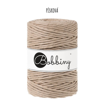Návin 10/20 m - Bobbiny Macramé XXL 5 mm regular (rozčesatelná)