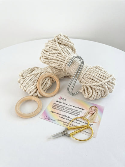 Kreativní sada - Macramé závěs na květiny