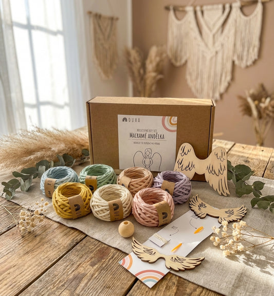 Kreativní sada - Macramé anděl