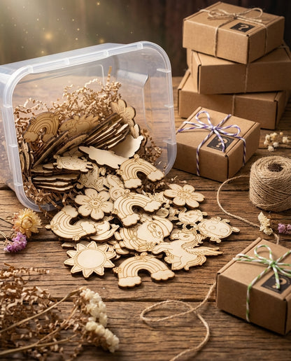 Dřevěné magnetky pro vaší dětskou dílničku (oslavy, akce, dětské koutky)