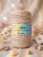 Duhová příze Macramé 3 mm - 🌈 PASTELKA (rozčesatelná)