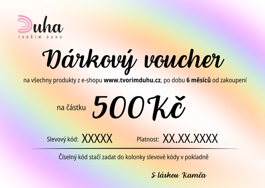 Dárkový voucher - PDF k vytištění