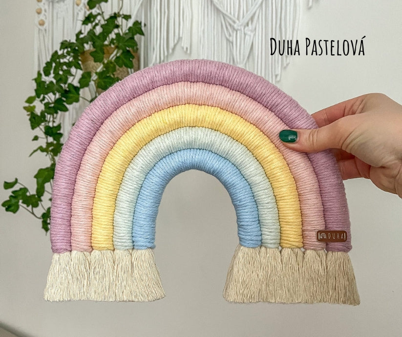 Kreativní sada - Velká Macramé Duha (více kombinací)