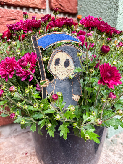 Dřevěné zápichy k domalování - HALLOWEEN