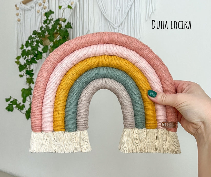 Kreativní sada - Velká Macramé Duha (více kombinací)