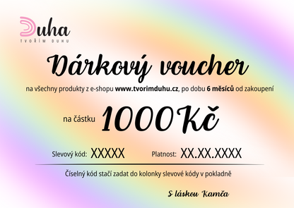Dárkový voucher - PDF k vytištění