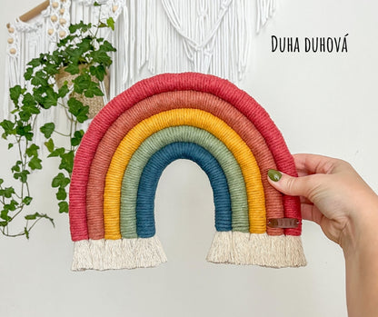 Kreativní sada - Velká Macramé Duha (více kombinací)
