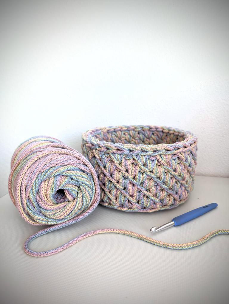 Duhová příze 5 mm - 🌈 PASTELKA (nerozčesatelná)