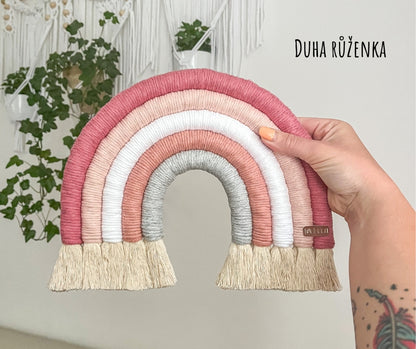 Kreativní sada - Velká Macramé Duha (více kombinací)