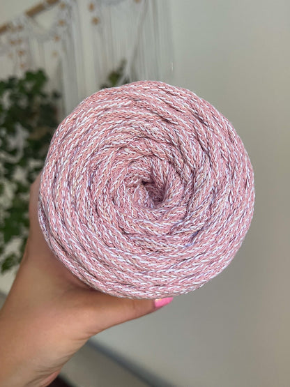 Duhová příze 3 mm - 🌸 POUPĚNKA (nerozčesatelná)