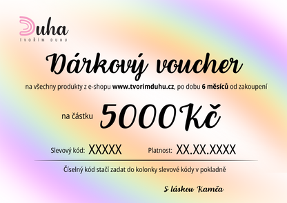 Dárkový voucher - PDF k vytištění